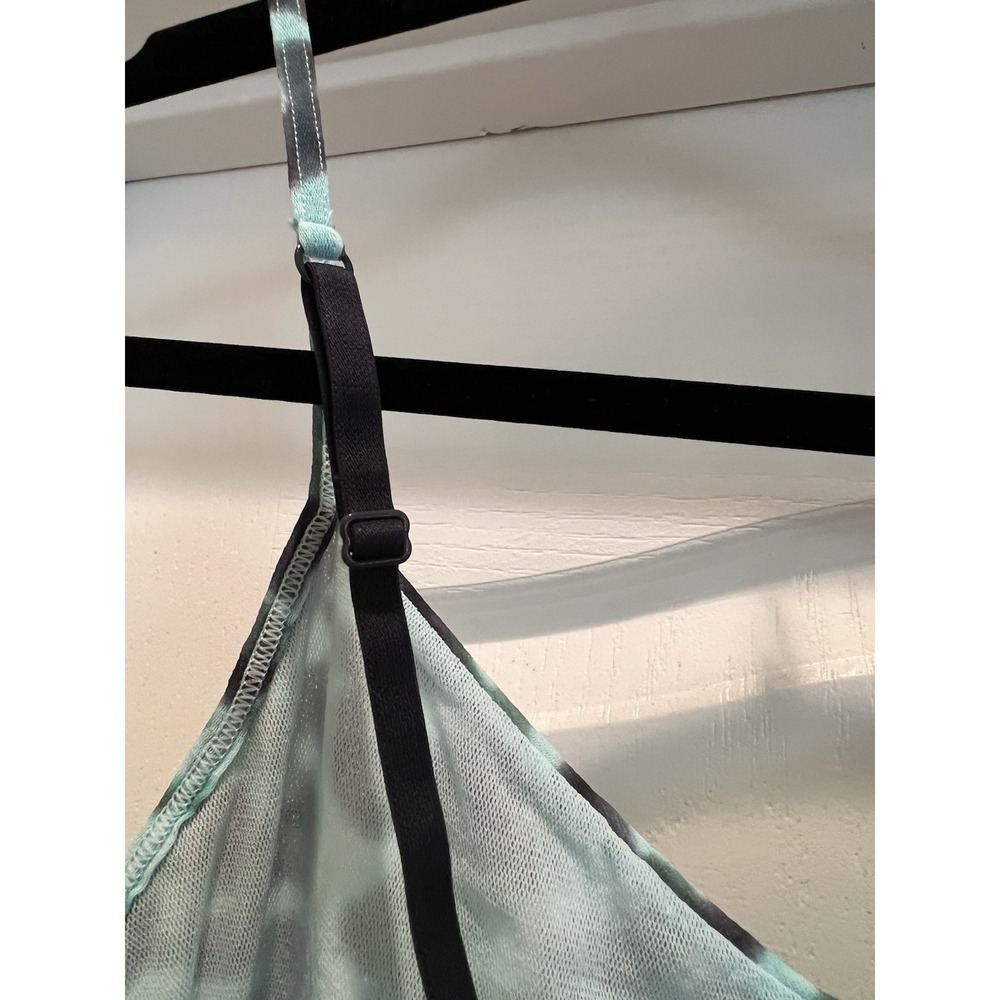 Cosabella Italy Green Abstract Print Mesh Slip Dress Chemise Lingerie Womens S - Picture 3 of 8